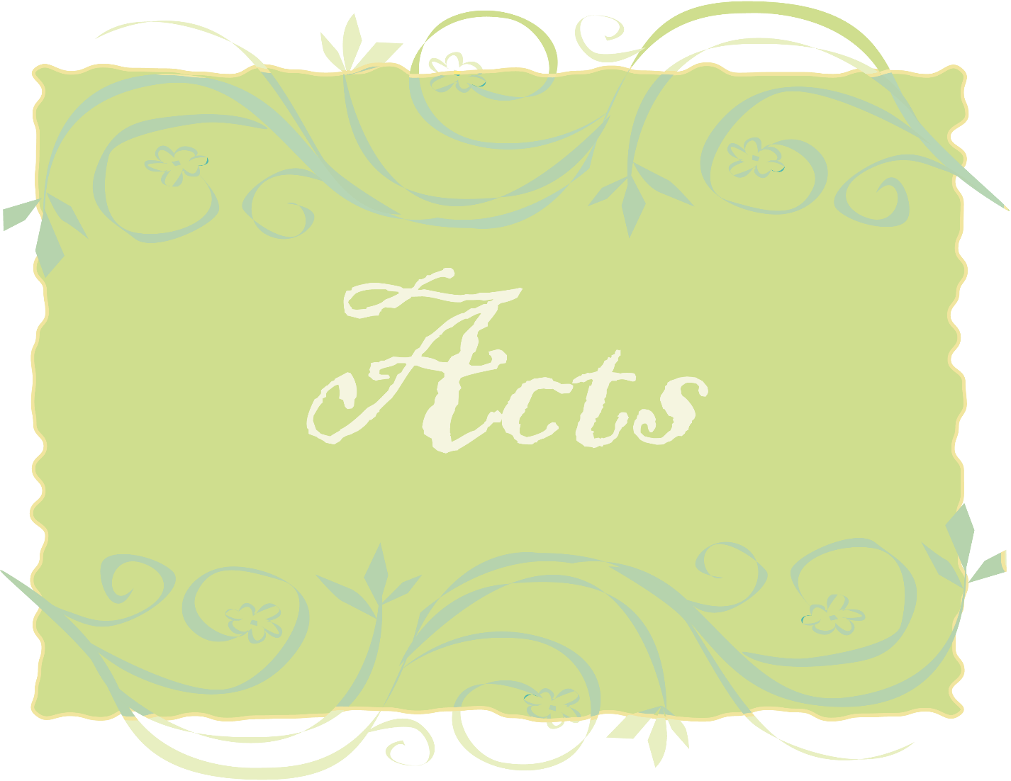 Acts in a Frame